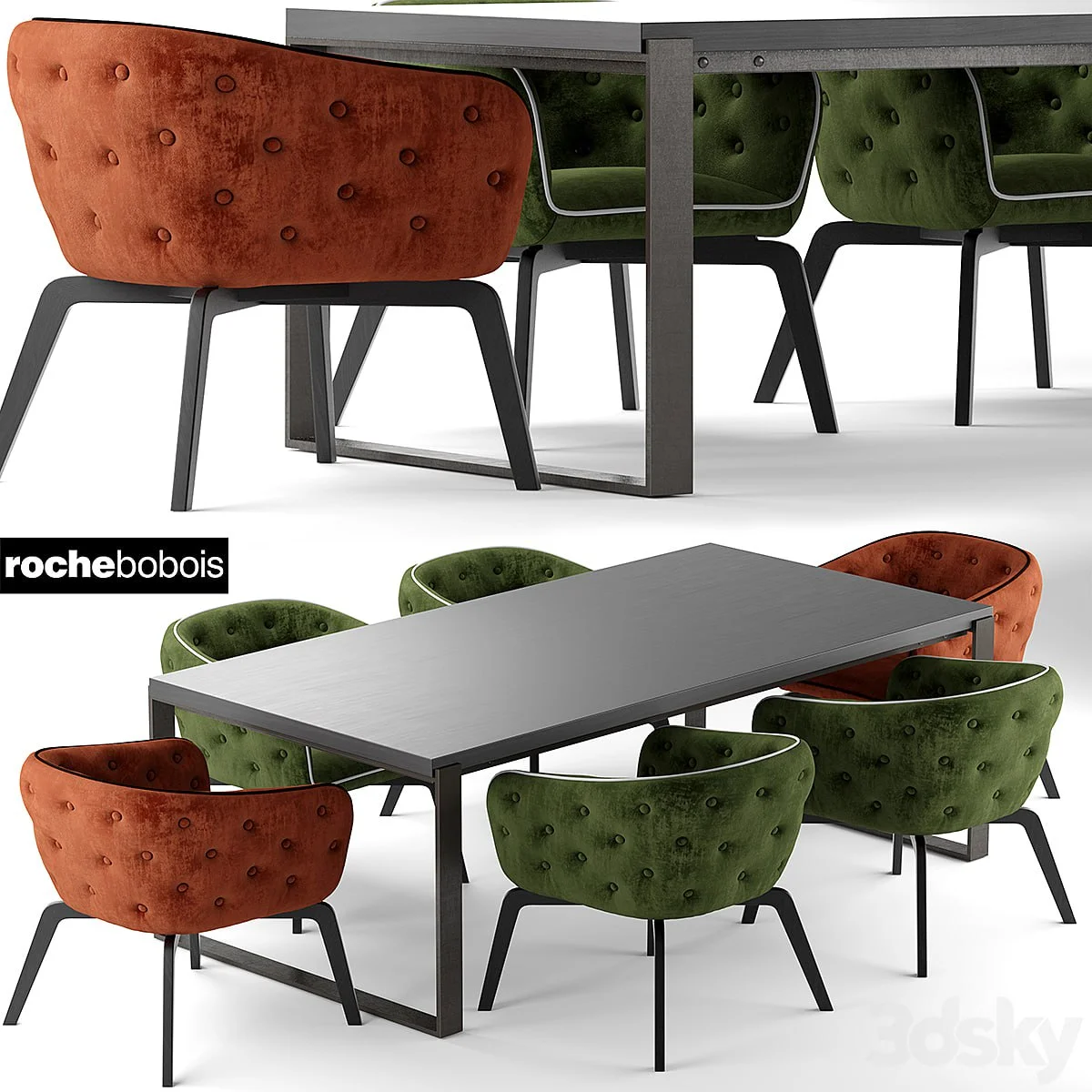 Armchair roche bobois QUADRILLE BRIDGE